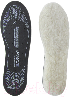 Стельки для обуви Damavik Мех Plus с активированным углем / 195402