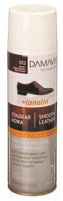 Краска для обуви Damavik Для гладкой кожи / 9002-012 (250мл, темно-коричневый)