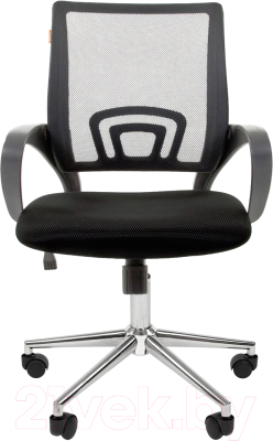 Кресло офисное Chairman 696 Chrome новый подлокотник (черный)