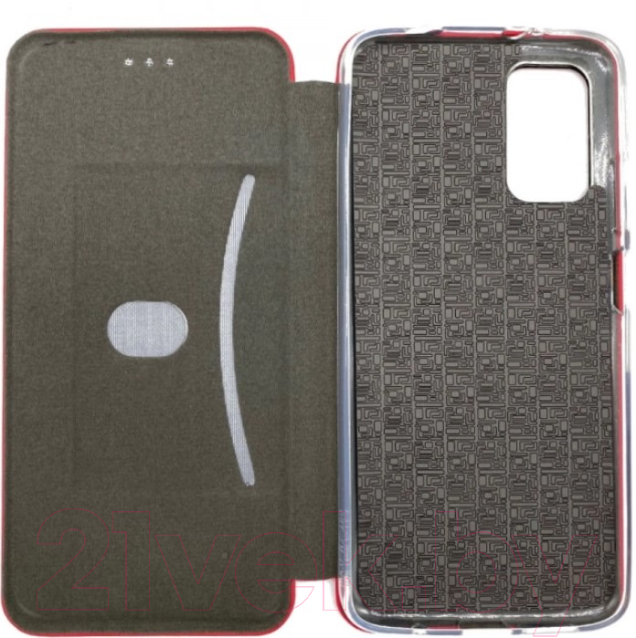 Чехол-книжка Case Magnetic Flip для Poco M3 (красный) — фото 4