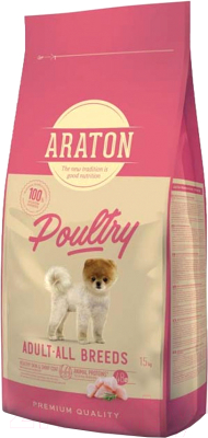 Сухой корм для собак Araton Adult Poultry / ART45636 (15кг)