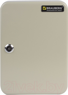 Ключница металлическая Brauberg 290338 (25x18x8, серый)