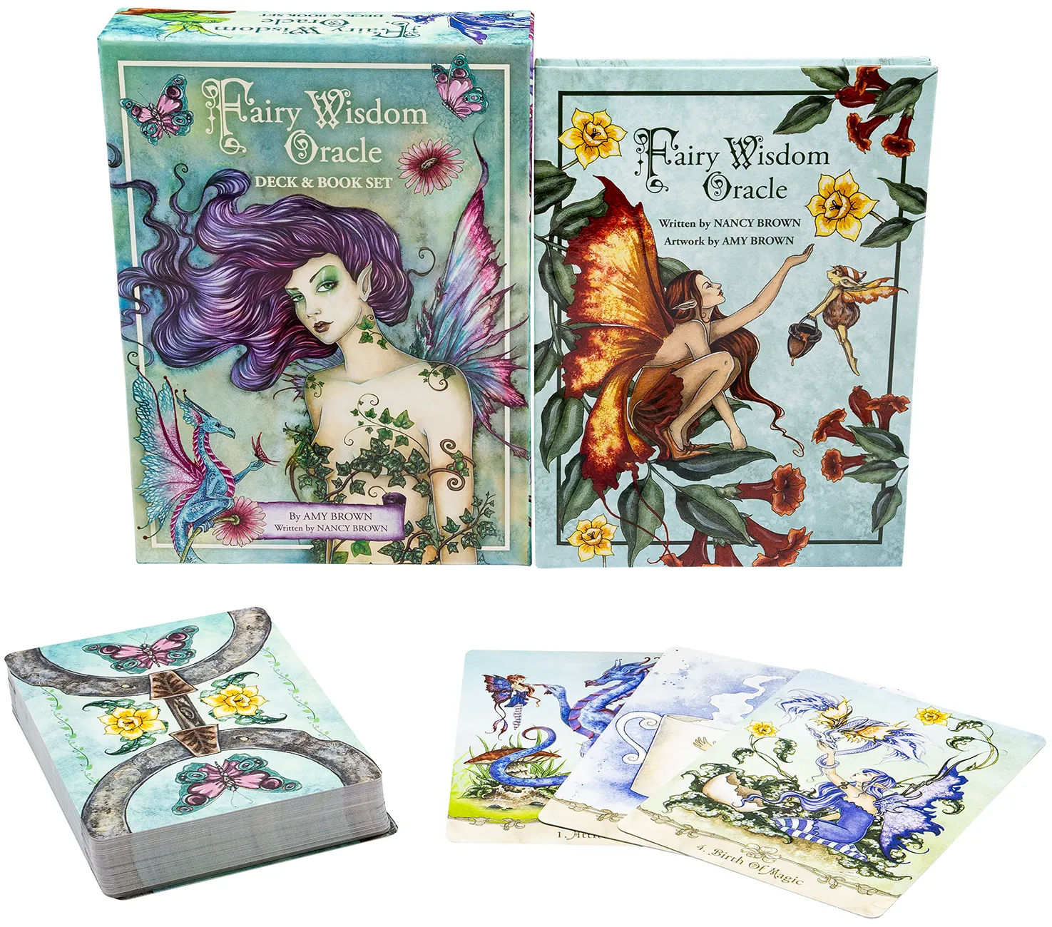 Гадальные карты U.S. Games Systems Fairy Wisdom Oracle Deck and Book Set / FWO64 — фото 2