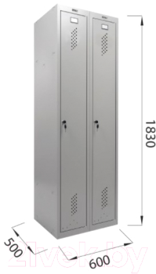 Шкаф металлический Brabix LK 21-60 / 291126
