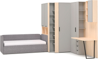 Комплект мебели для спальни Шатура Rimini серый/туя FC Композиция №10 / 488242 - 
