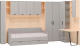 Комплект мебели для спальни Шатура Rimini серый/туя FC Композиция №11 / 488243 - 