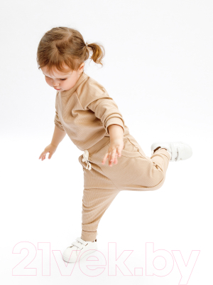 Костюм для малышей Amarobaby Fashion / AB-OD21-FS11/03-68 (бежевый, р. 68)