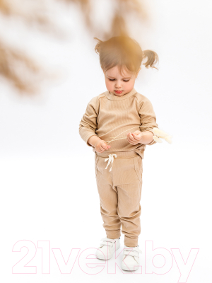 Костюм для малышей Amarobaby Fashion / AB-OD21-FS11/03-80 (бежевый, р. 80)