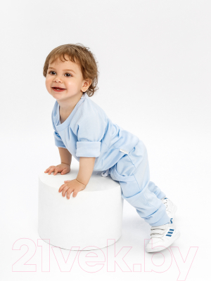 Костюм для малышей Amarobaby Fashion / AB-OD21-FS11/19-86 (голубой, р. 86)