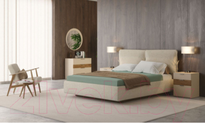 Изображение товара Двуспальная кровать Шатура Soho белая AR6-01.DR с ПМ / 488073