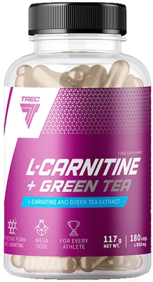 Комплексная пищевая добавка Trec Nutrition L-carnityne + Green Tea (180 капсул)