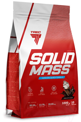 Гейнер Trec Nutrition Solid Mass (1кг, шоколад)