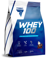 Протеин Trec Nutrition Whey 100 (2275 грамм, шоколад) - 