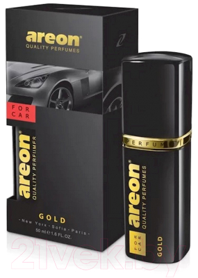 Освежитель автомобильный Areon Black Gold / ARE-AP02 (50мл)