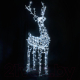 Светодиодная фигура 3D Decowelder Каркас Олень 1.9м 24V Трансформатор 24/220 (холодный белый) - 