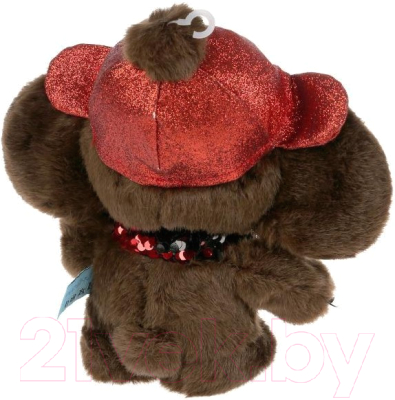 Мягкая игрушка Мульти-пульти Чебурашка в шапке и в шарфе из пайеток / V73408-17D