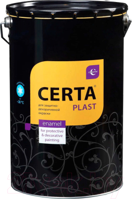 Эмаль Certa Plast (4кг, графит темный)