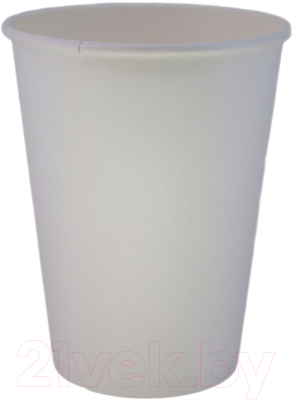 Набор бумажных стаканов Gecko Однослойный 450мл (50шт, белый)