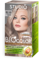 Крем-краска для волос Studio Professional BIOcolor 90.105 (пепельный блондин) - 