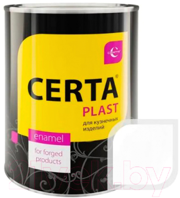 Эмаль Certa Plast (800г, полуглянцевый белый)