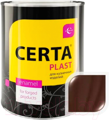 Эмаль Certa Plast (800г, полуглянцевый шоколад)