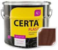 Эмаль Certa Plast (10кг, полуглянцевый шоколад) - 