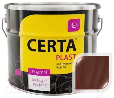 Эмаль Certa Plast (10кг, полуглянцевый шоколад)