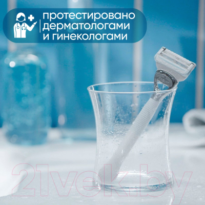 Изображение товара Бритвенный станок Gillette Бритва безопасная + Satin Care сменная кассета