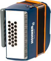 Баян Hohner XS / A2950 (синий/оранжевый) - 