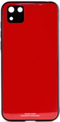 Чехол-накладка Case Glassy для Huawei Y5p/Honor 9S (красный)