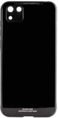 Чехол-накладка Case Glassy для Huawei Y5p/Honor 9S (черный)