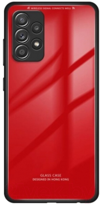 Чехол-накладка Case Glassy для Galaxy A32 5G (красный)