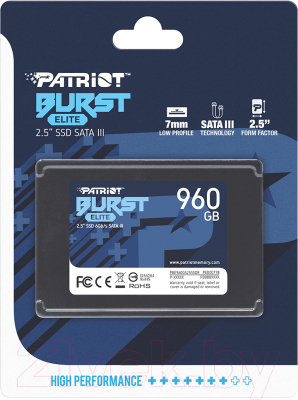 SSD диск Patriot Burst 960GB (PBE960GS25SSDR)