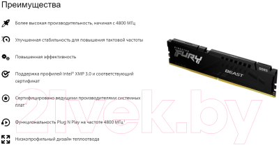 Оперативная память DDR5 Kingston KF548C38BB-32