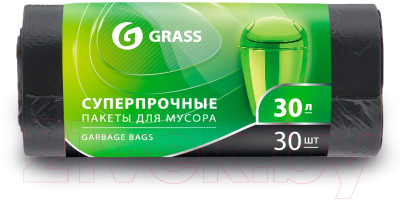 Пакеты для мусора Grass 30л / PP-0022 (30шт)