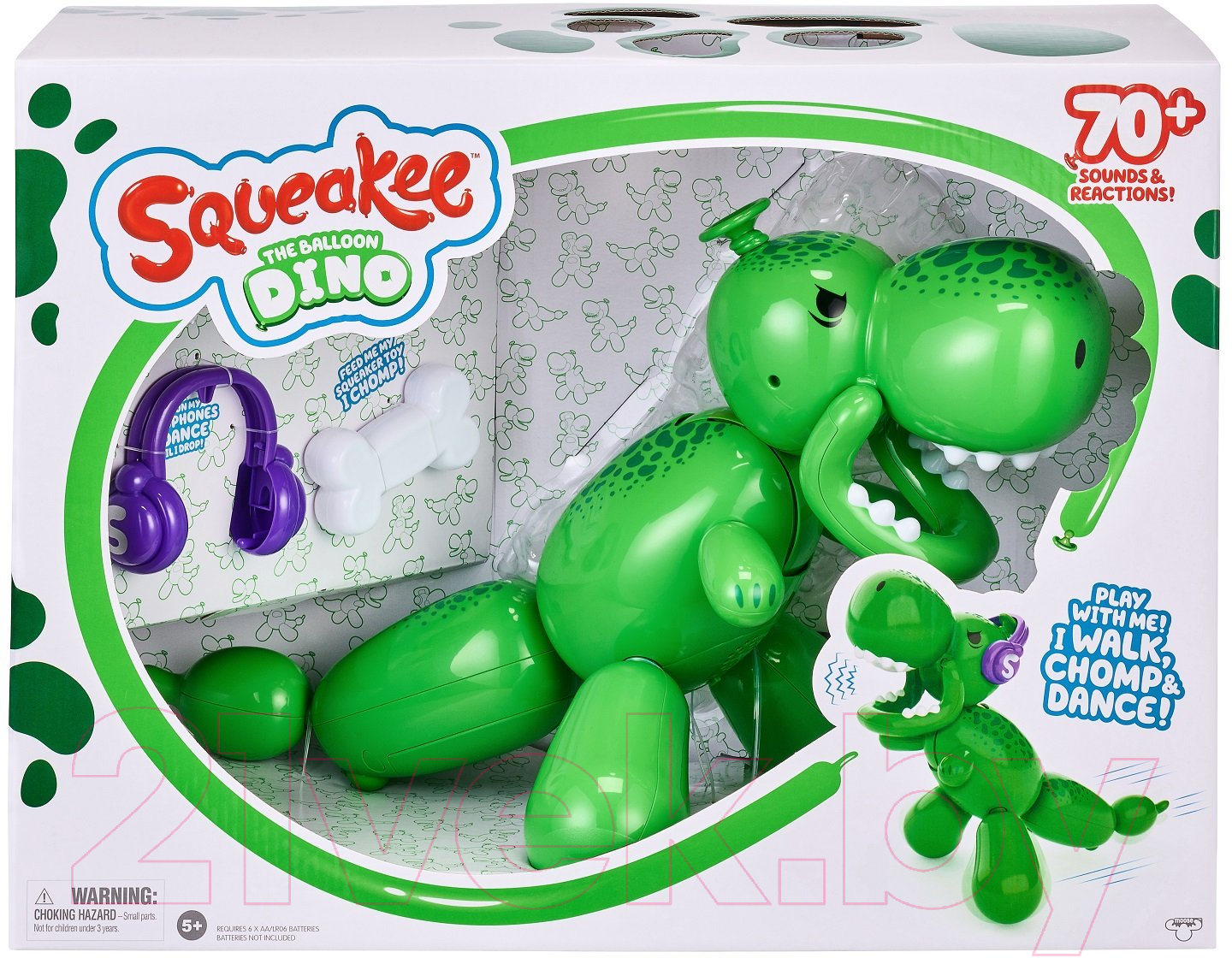 Интерактивная игрушка Squeakee Динозавр / 39164