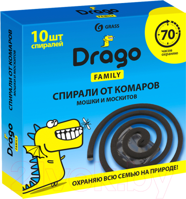 Набор спиралей от насекомых Grass Эффект Drago / NS-0004 (10шт)