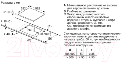 Индукционная варочная панель Bosch PUE611BB5R