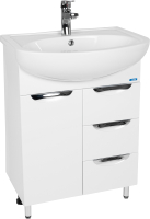 

Тумба с умывальником, Барселона Erica 60 / VBAR60ER-T1ST3Y + S-UM-ERI60-1-W