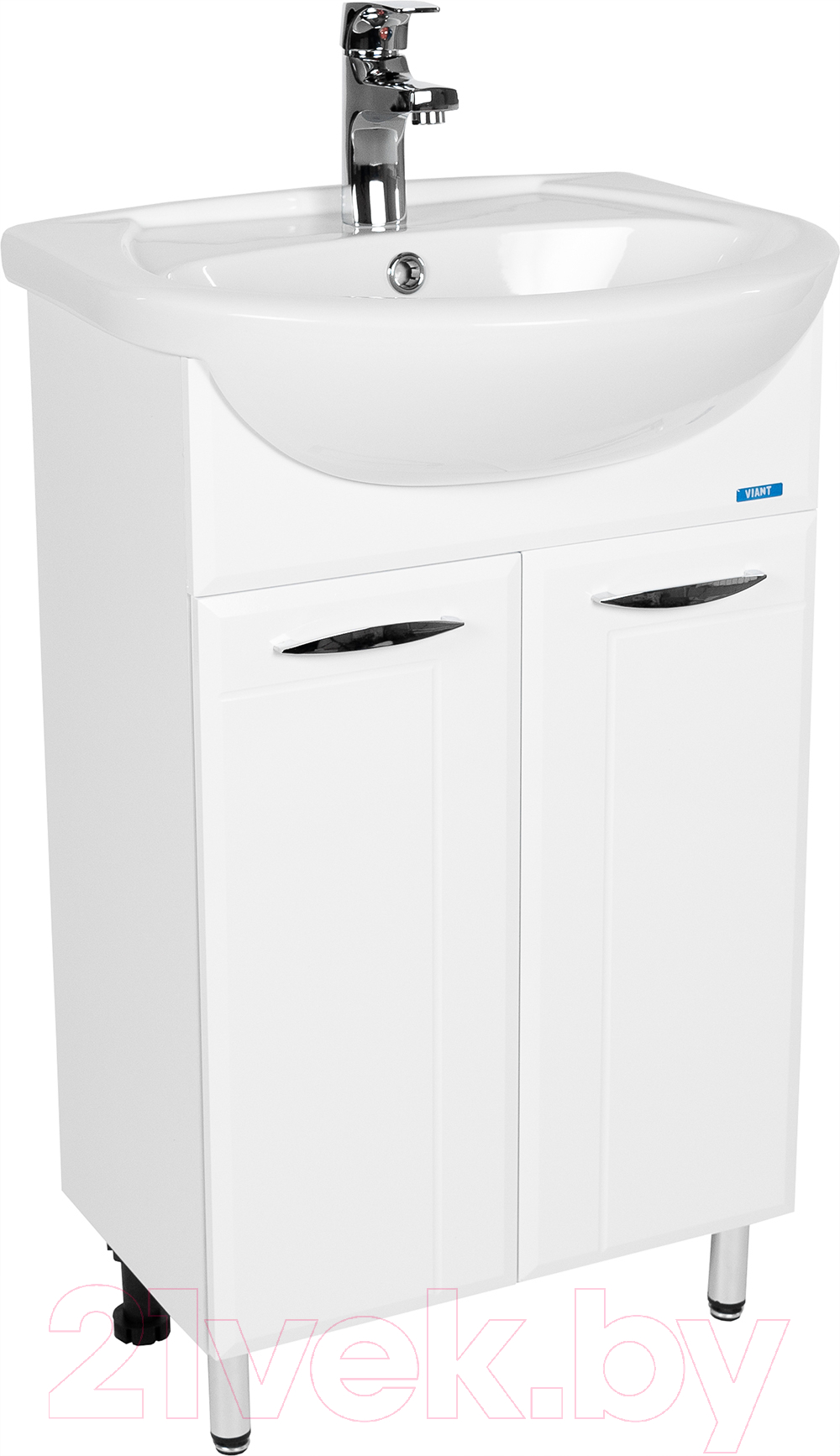 Тумба с умывальником Viant Прага Антик 55 / VPRA55AN-T2ST + 1WH110186