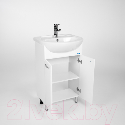 Купить Тумба с умывальником Viant Прага Антик 55 / VPRA55AN-T2ST + 1WH110186 в Минске