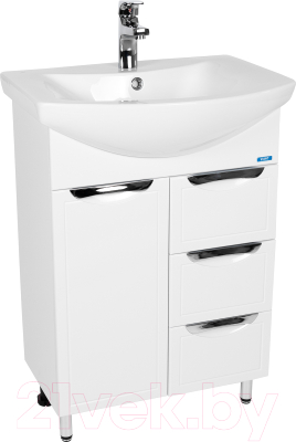 

Тумба с умывальником Viant, Лима Балтика 60 / VLIM60BA-T1ST3Y + WH110246
