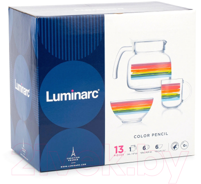 Чайный набор Luminarc Color Pencil P1421