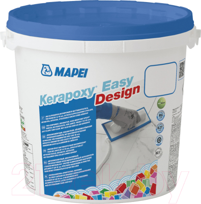 Фуга Mapei Эпоксидная Kerapoxy Easy Design 103 (3кг, белая луна)