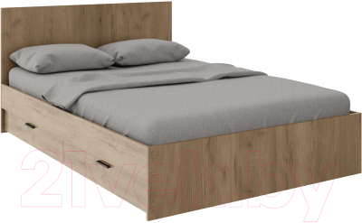 Полуторная кровать Rinner Осло М04 140x200 (дуб золотой)