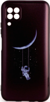 Чехол-накладка Case Print для Huawei P40 Lite / Nova 6SE (луна в облаках) - 