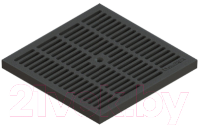 Решетка для дождеприемника Стандартпарк PolyMax Basic 3380-Ч РВ-28.28-ПП пластиковая ячеистая (черный)
