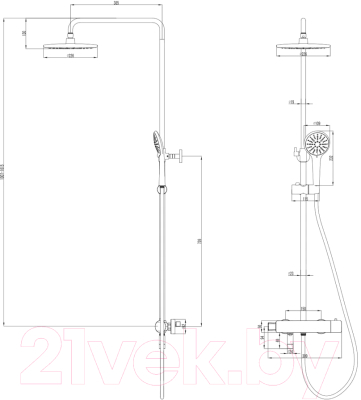 Душевая система LEMARK LM3772GM