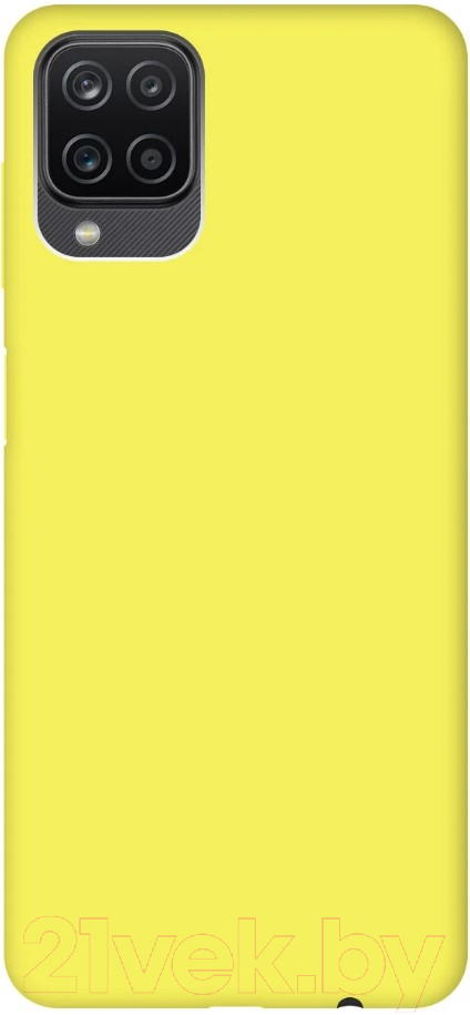 Чехол-накладка Case Matte Lux для Galaxy A12/M12 (желтый)