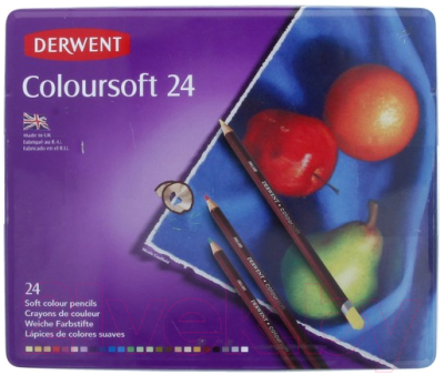 Набор цветных карандашей Derwent Coloursoft / 0701027 (24цв)